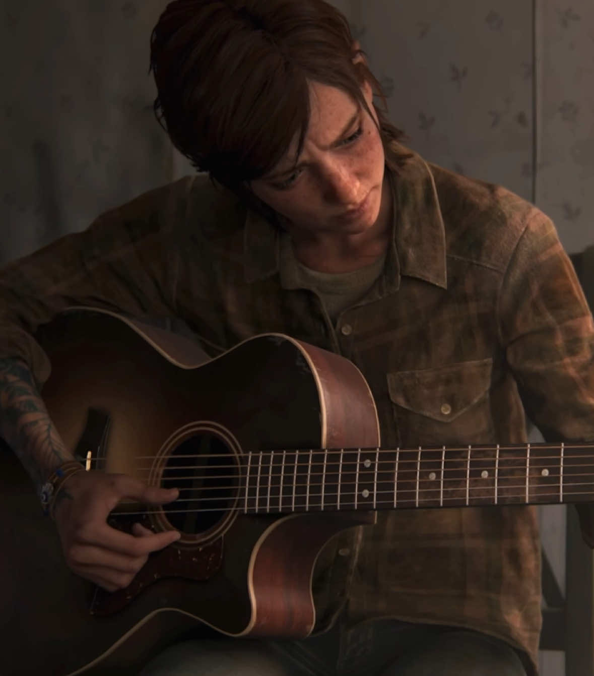 all i have is our last conversation, looping like a chord progression, harmonies in blood. #thelastofus #elliewilliams #joelmiller #playstation 