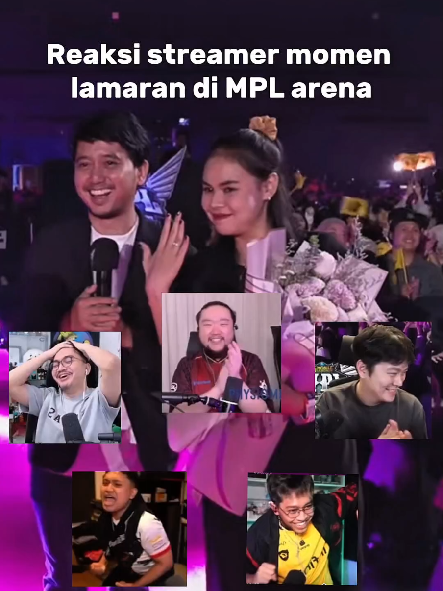 Reaksi streamer momen lamaran di MPL arena🤩 #adesetiawan #ceokopatalterego #jonathanliandi #guavaaa #crispycendy 