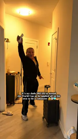 let’s wish my dad good luck on HOPEFULLY becoming a chosen volunteer for the upcoming World Cup 🥹😭🩵 @FIFA #worldcup #fifaworldcup #fifa #fifaworldcup2026 #dadsoftiktok 