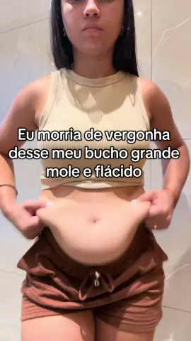 Como tinha vergonha dessa barriga #flacidez #brasil #adeus #estrias #fyp 