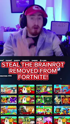 Steal the Brainrot removed from Fortnite #fortnite #fortnitememes #fortnitebr #viral 