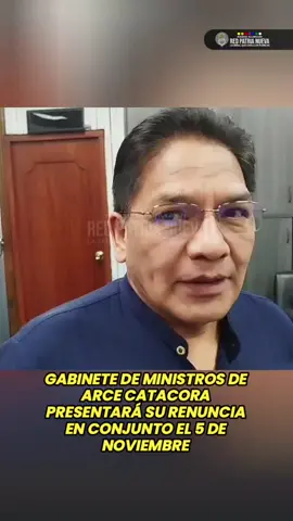 El gabinete de ministros del presidente Luis Arce Catacora presentará su renuncia colectiva este 5 de noviembre, durante la última reunión de gabinete prevista antes de la transición de mando. informó el viceministro de Defensa del Consumidor, Jorge Silva. #Bolivia  #Noticias  #Gabinete  #transición  #redpatrianueva 