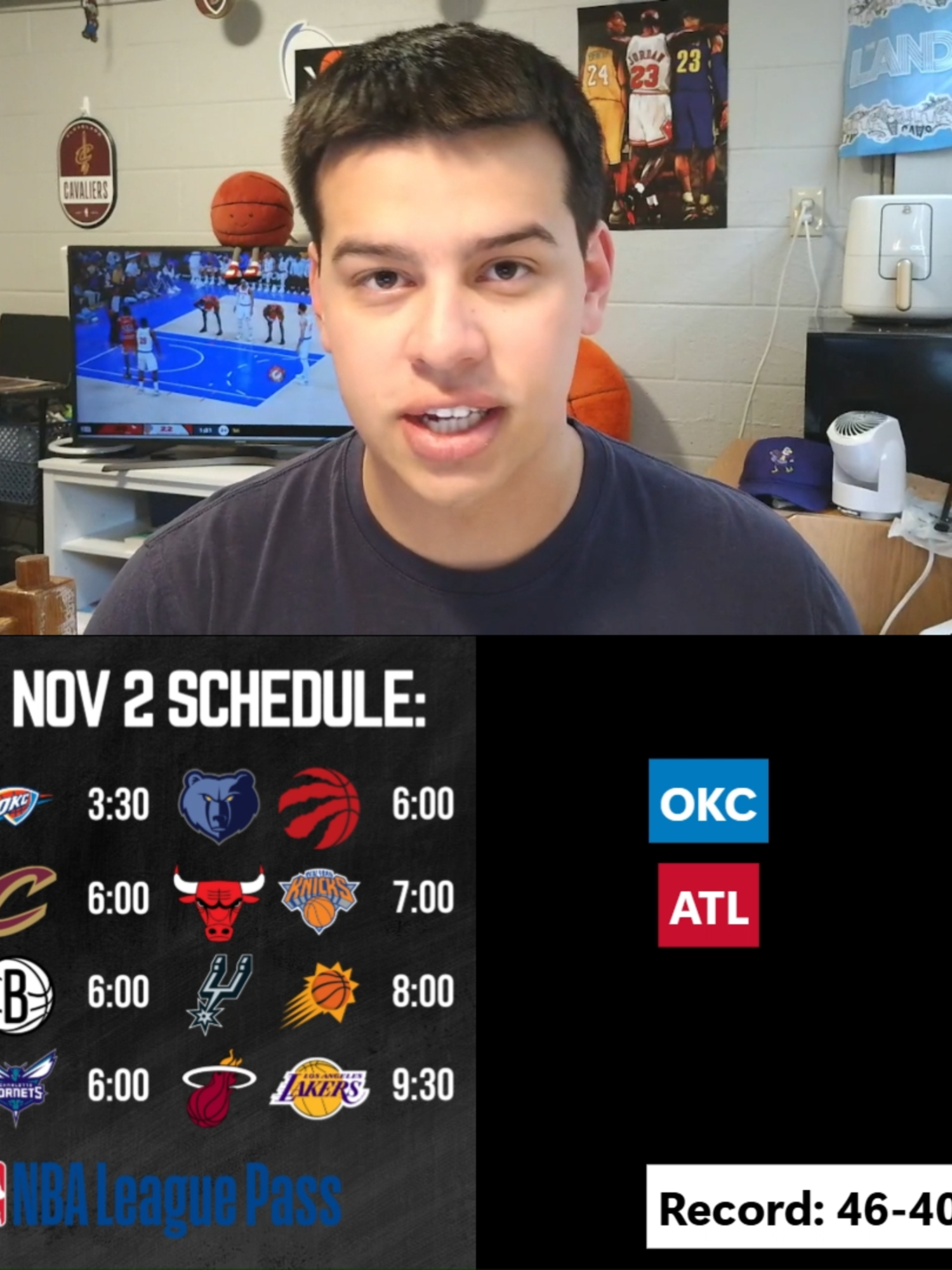 Here are my predictions for tonight's 8 game slate! Let me know your predictions below! #fyp #fy #NBA #knicks #lakers