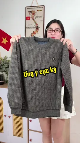 Mua cái áo len cho ck mà ưng cực kỳ, len dệt kim có lót lông dày dặn luôn #xuhuong #thoitrangnam #aolendetkim #aolen #aolenlotlong 