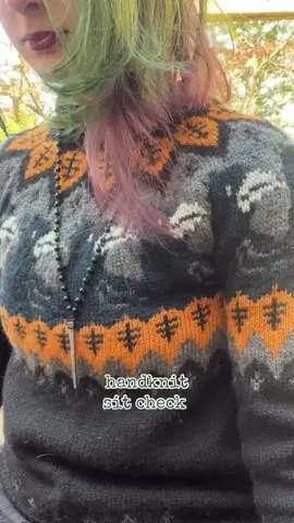 I still want to knit a striped sweater with these colors #knittok #knitting #fiberart #wheelchairuser #fitcheck 