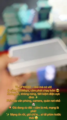 TL-SF1008D #TAPHOAHIENCR7 #xuhuong #xuhuongtiktok2025 #tplink #switch 