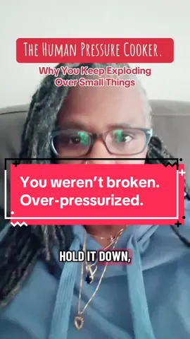 You hold it in. Hold it together. Hold it down. And then boom; 💥 one tiny thing, and everything spills. #EmotionalAlchemy #GrownWomanTruth #UnpackologistLens #NervousSystemTruth #WomenOver50