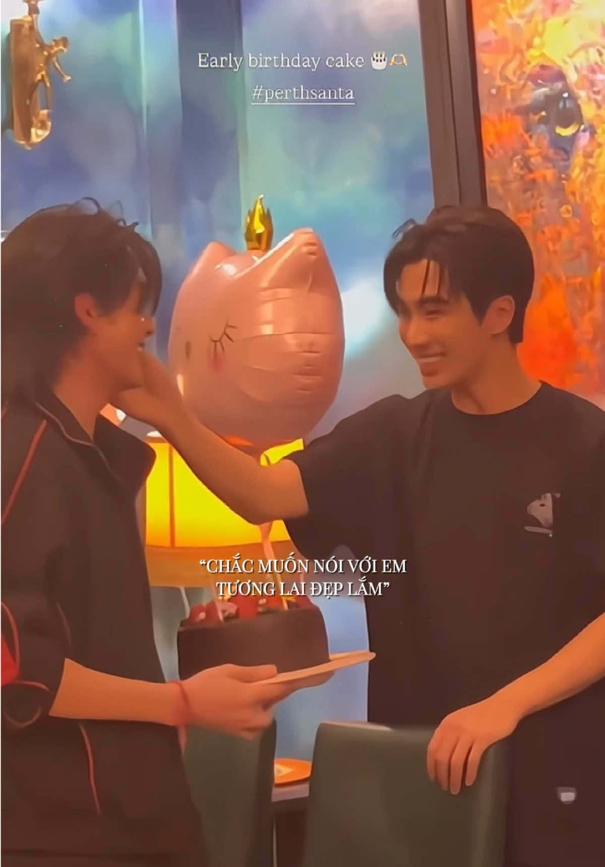 Sinh nhật sớm tại Chiangmai huhuu omggkq ahkanakan#perthsanta #perthppe #santapp #perthtanapon #santapongsapak 