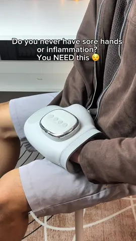 Whether you have inflammation or overworked hands this hand massager gives one of a kind relief  #massager #massagetherapy #soothing #relaxation