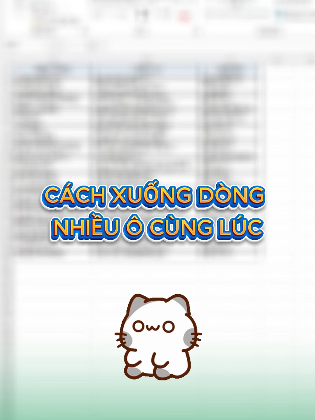 CÁCH XUỐNG DÒNG NHIỀU Ô CÙNG 1 LÚC 🤩❗🪄‼️😂