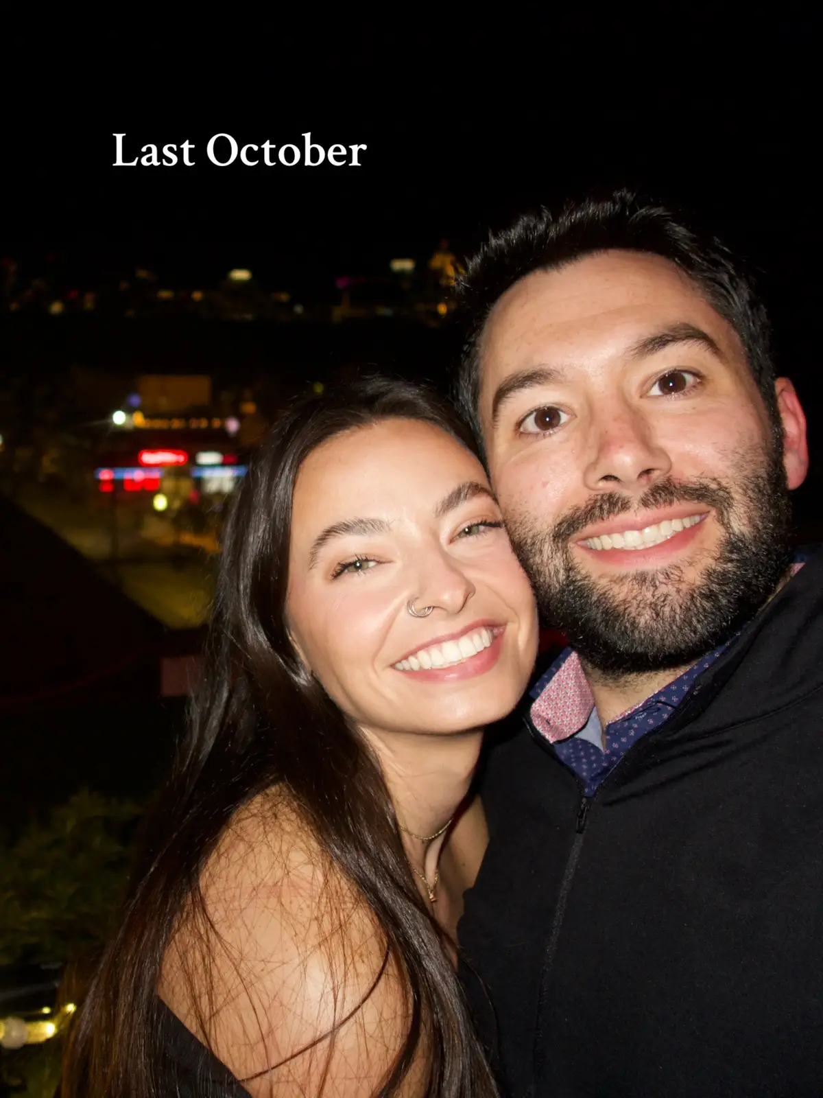 Last October just bf/gf, this October husband/wife ❤️ #oneyearago #couples #couplegoals #husbandandwife 