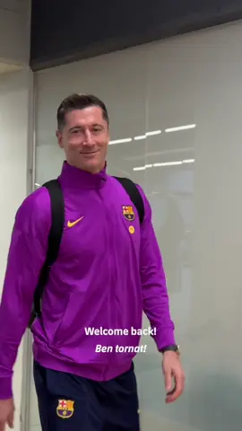 Welcome back, Lewy! 🤜🤛 #fcbarcelona #barçaontiktok #lewandowski @Robert Lewandowski 