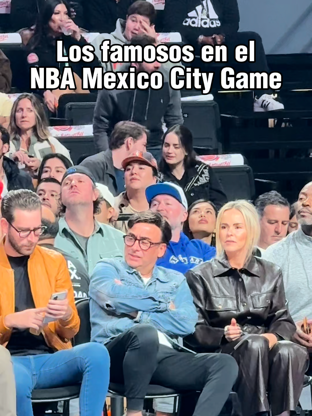 ¡PURA CELEBRIDAD! 😎🔥 Estos fueron los famosos que nos encontramos en el #NBAMexicoCityGame #Celebridades #NBA #TikTokDeportes