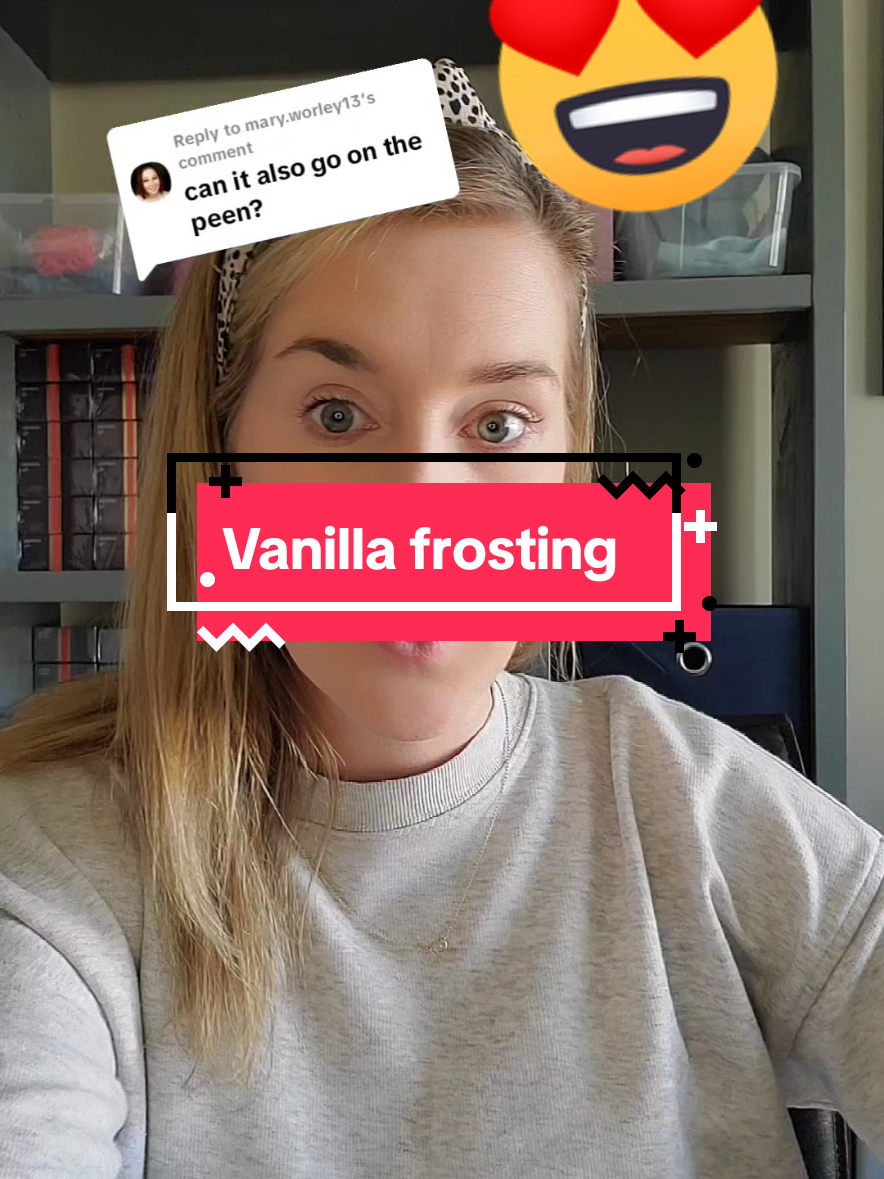 This is great for her but you can use it too #forher #vanilla #frosting #both 