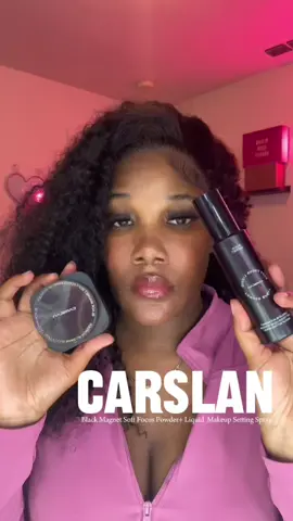 How to get that airbrush  makeup look @carslan_us 24 hour wear blur proof and water resistant 👏🏾 #carslan #settingpowder #settingspray #pressedpowder #thanksgiving 