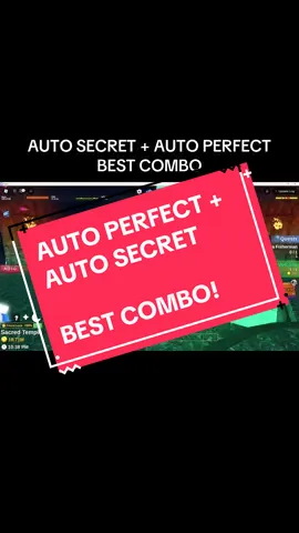 kapan lagi dapet best combo gini auto secret terus spam perfect misi element auto selesai 😋😋 #roblox #chloexhub #fishit 