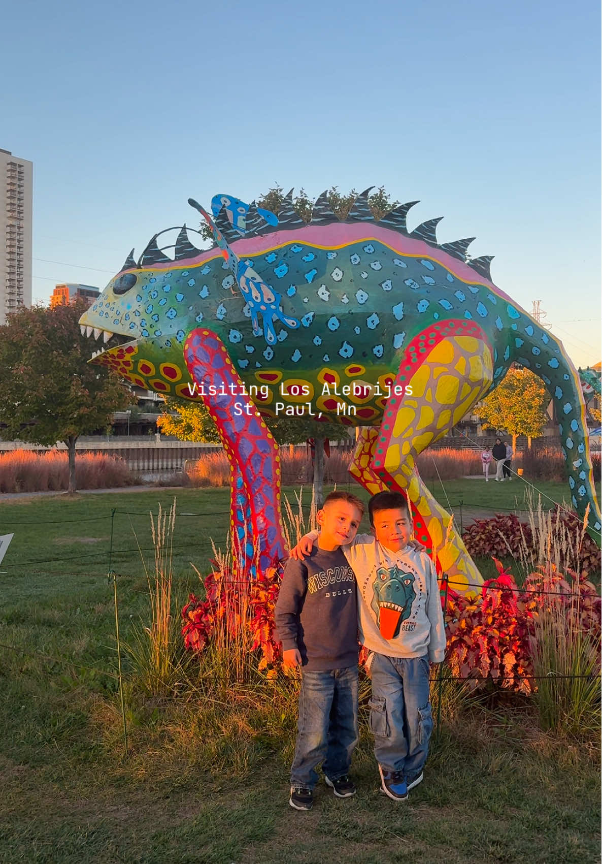 Ft Coco 🙂‍↕️🧡 had to make sure we went out and uplifted and supported Mexican artists when they get opportunities like these 🫶🏼 the alebrijes are no longer open for viewing but make sure to connect with Minnesota Latino Museum on IG at:  @ MN.Latino.Museum  #alebrijes #stpaulminnesota #mnlatinos #diadelosmuertos 
