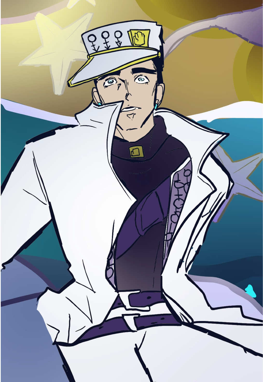 I wanted to portray how I’d feel Jotaro’s survival guilt would be like but instead I kept on thinking of that ‘I just wanna be part of ur symphony’ meme while drawing all the dolphins 😭  Also sorry for the slightest of angst at the last few seconds  On another note, brainstorming was the hardest part cause I was trying to decide on like ten other Radiohead songs, they’re all super fitting. For this song I thought the dualism between the ‘it’s all wrong’ and ‘it’s alright’ part worked with Jotaro’s inner conflict so sheeeesh I hoped I cooked cause I didn’t rlly know what I was doing halfway through mostly cause I was crying from drawing so many damn dolphins   (Thank you real ones for reading this far I just wanted to yap so bye bye now i really need to sleep and then actually go outside 💀) OH and I hope everyone enjoyed their Halloween! _ Song: All I Need by Radiohead  JJBA Part 3/4/6 (I use Adobe Animate for the animation and After Effects for the editing) #jjba #jojosbizarreadventure #anime #fyp #animation 