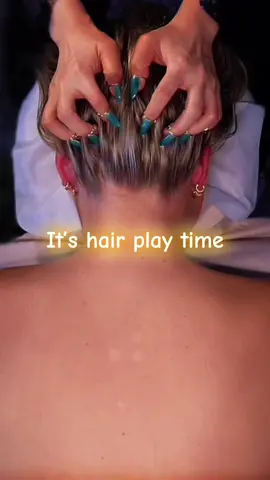 It’s hair play time #asmr #asmrvideo #relaxing #asmrforsleep #tingles 