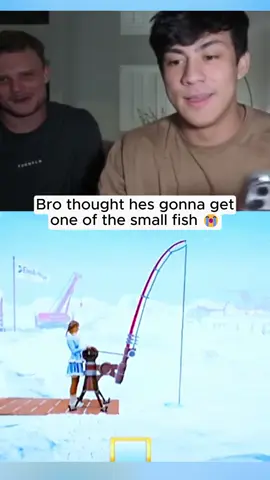 Bro expected a small fish #togi #icefishing 