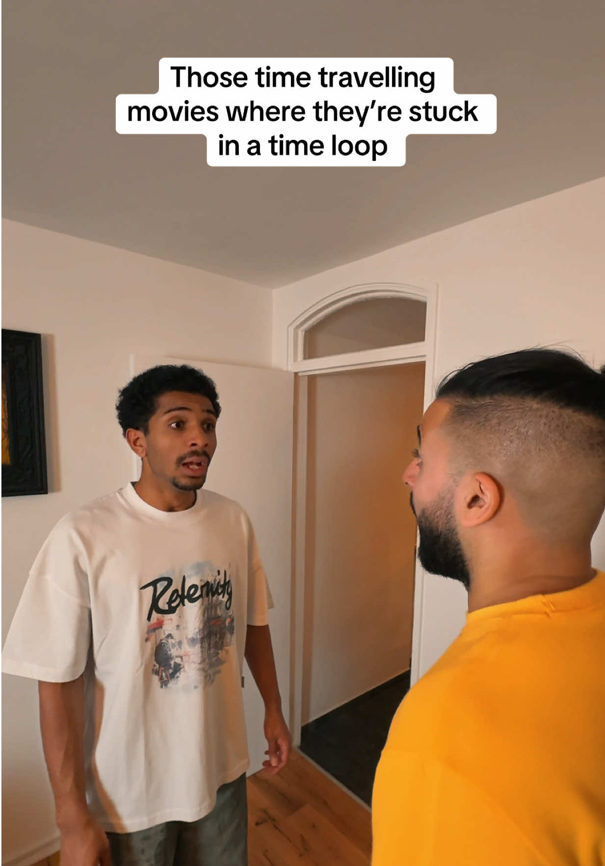 Can’t meet themselves 🤣 @Islah #movie #impression #timetravel #loop #usa