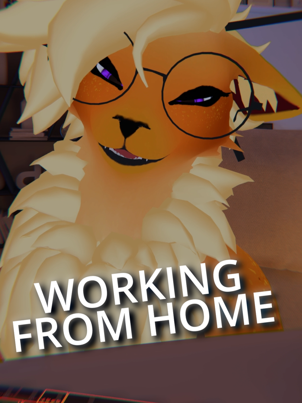 Working from home | @cindymarten @contigovr & Lovejuice #vr #virtualreality #vrchat #furry #furrytiktok #furries #furriesoftiktok #rexouium #pokemon #flareon #skit #fyp #flur