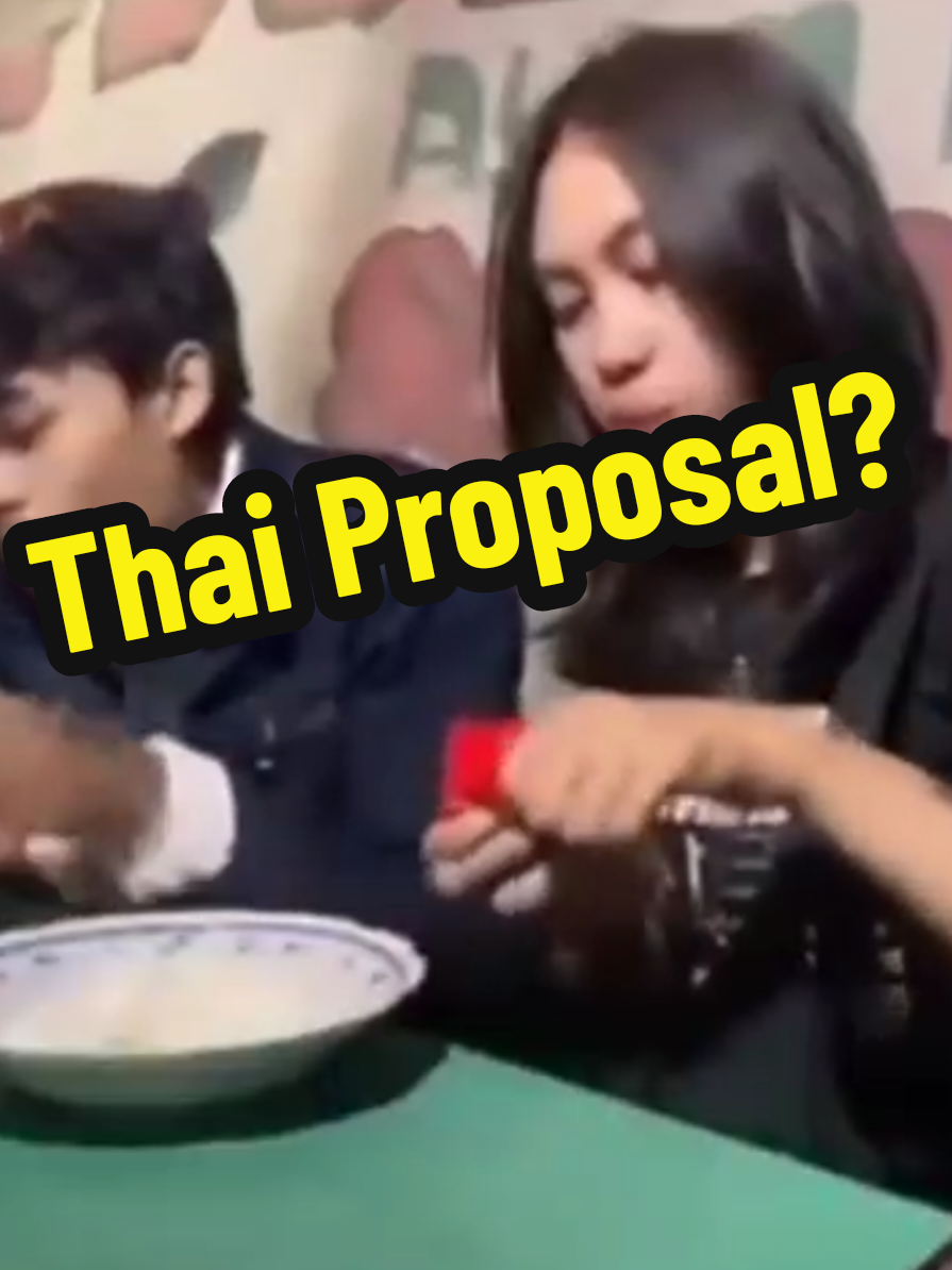 maybe they're both Thai 🤔  #bangkok #proposal #alsemporiumoffitness 