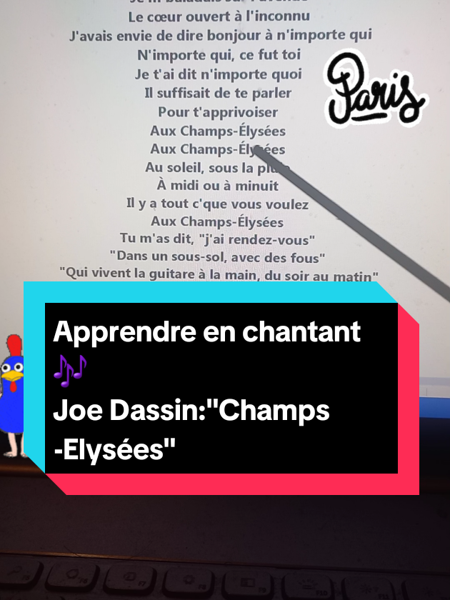 #imparafrancese🇫🇷 #canzoniinfrancese #joedassin #lyrics_songs #imparacantando 