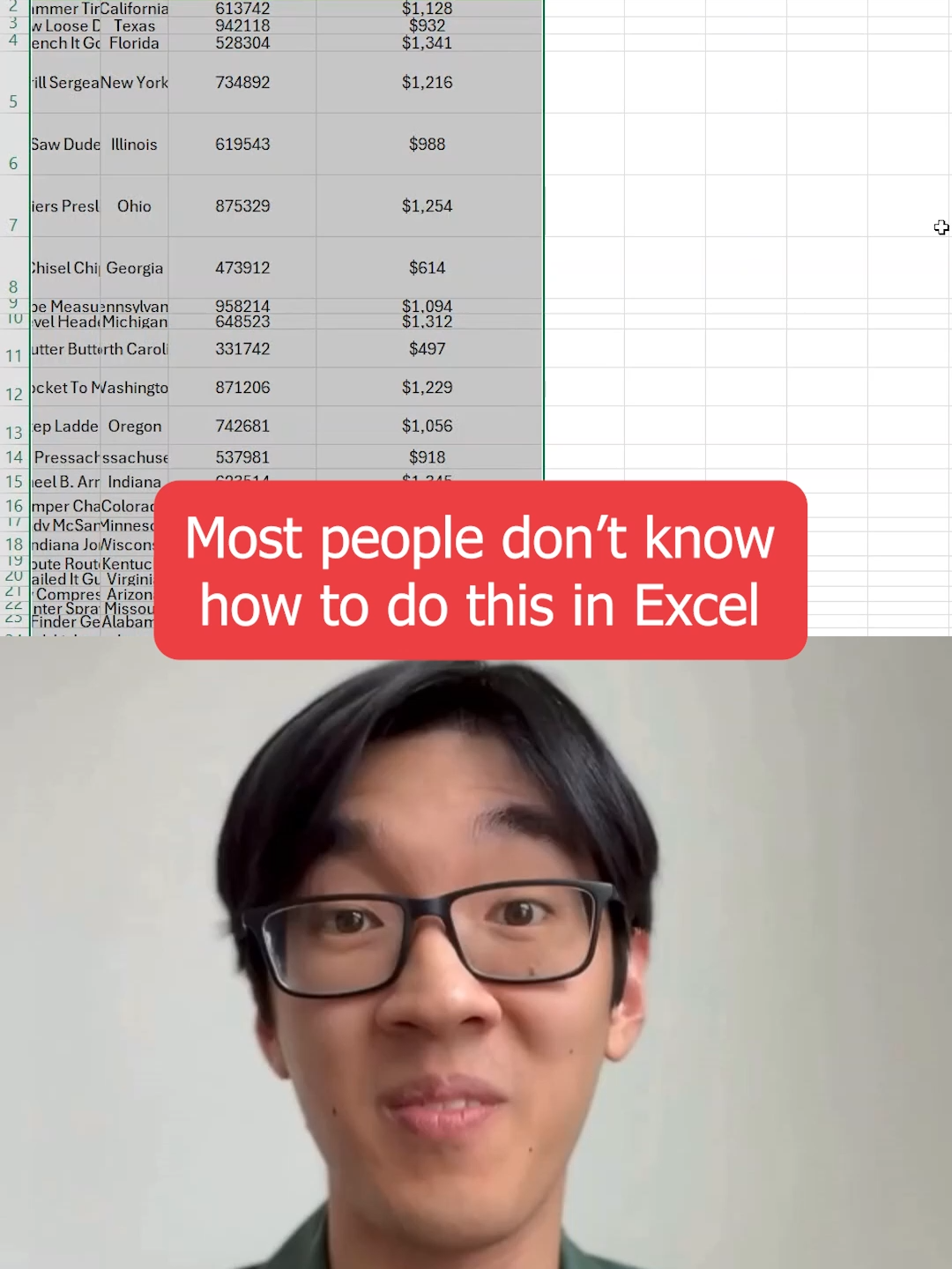 Fix Messy Tables Fast with Excel Shortcuts (ALT + HOI) #excel #spreadsheet #exceltips #exceltricks