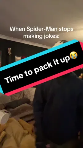 Yep, unless you want you jaw rearranged, it’s time to pack it up😭😭😭  #spiderman #cosplay #spidermancosplay #skit #cosplayers 