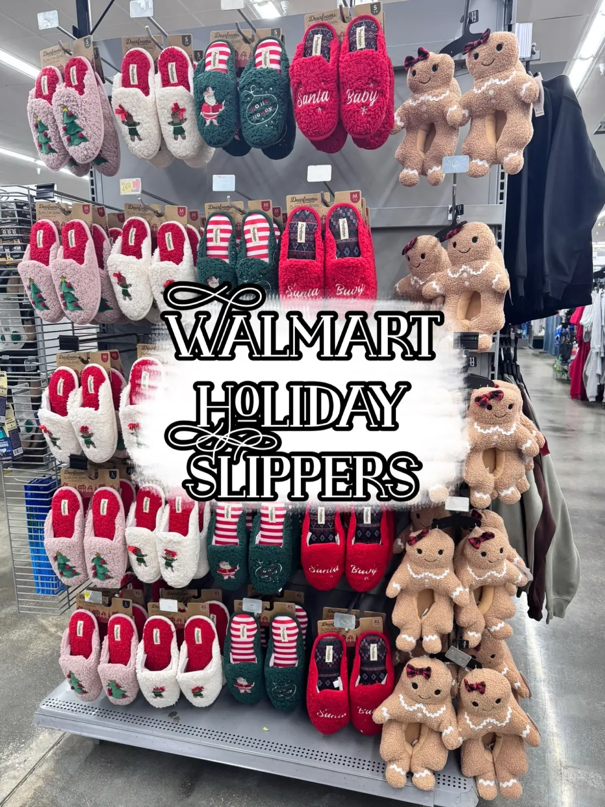 New Walmart holiday slippers!! 🔗 in bio! #walmartfashion #walmartstyle #walmarttok #christmasslippers #giftideas2025 