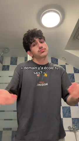 En mode on sait pas 🤨 #rentree #ecole #vacance #reprise #pourtoi 