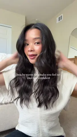 The effortless wavy curls that will have everyone complimenting your hair!✨ @T3 Micro #hairtutorial #curlingiron #easyhairstyle #beachywaves #curlinghairtutorial 