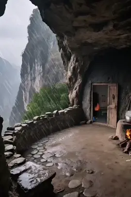 rain day 🌧️☔ and cozy cabin #foryou #forpage🤍✨ #viral_video 