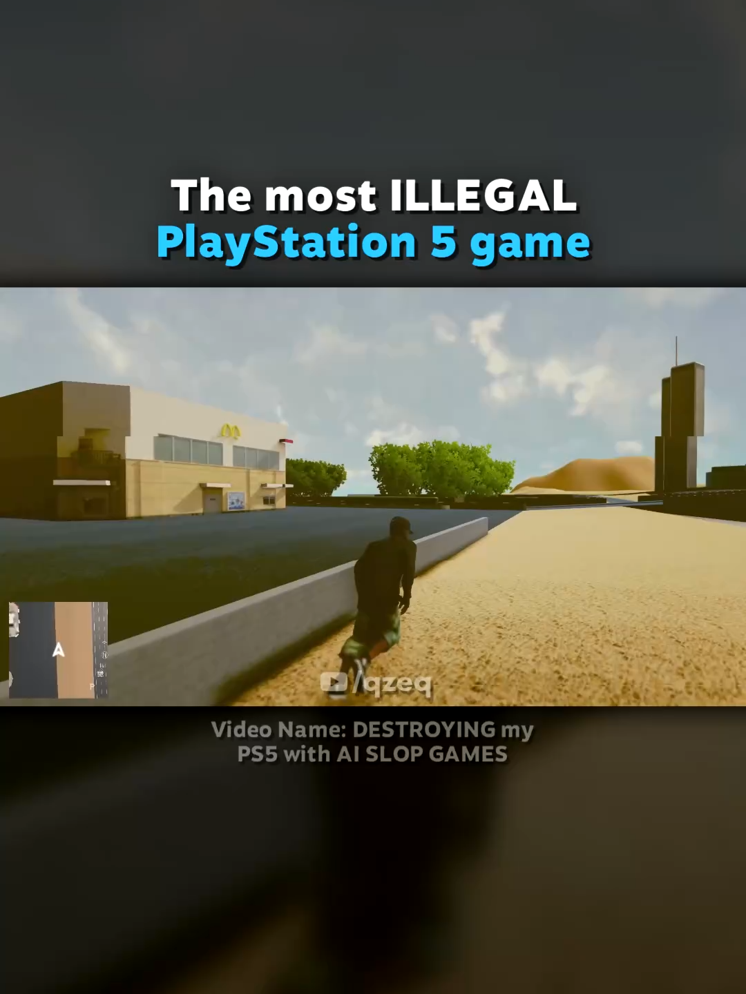 The most ILLEGAL PlayStation 5 game 💀 #qzeq #playstation5 #gaming #funny