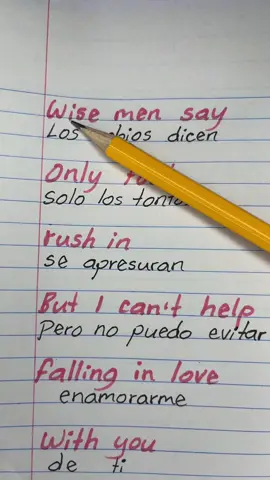 Can’t help falling in love - letras en español #canthelpfallinginlove #letrasenespañol #letrasdecanciones   #subespañol  #foryoupage 