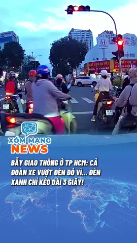 ⚠️BẪY GIAO THÔNG Ở TP. HCM⚠️ Cả đoàn xe vượt đèn đỏ vì... đèn xanh chỉ kéo dài 3 giây‼️ #TinTuc #tiktoknews #TinTuc #VietNam #SaiGon