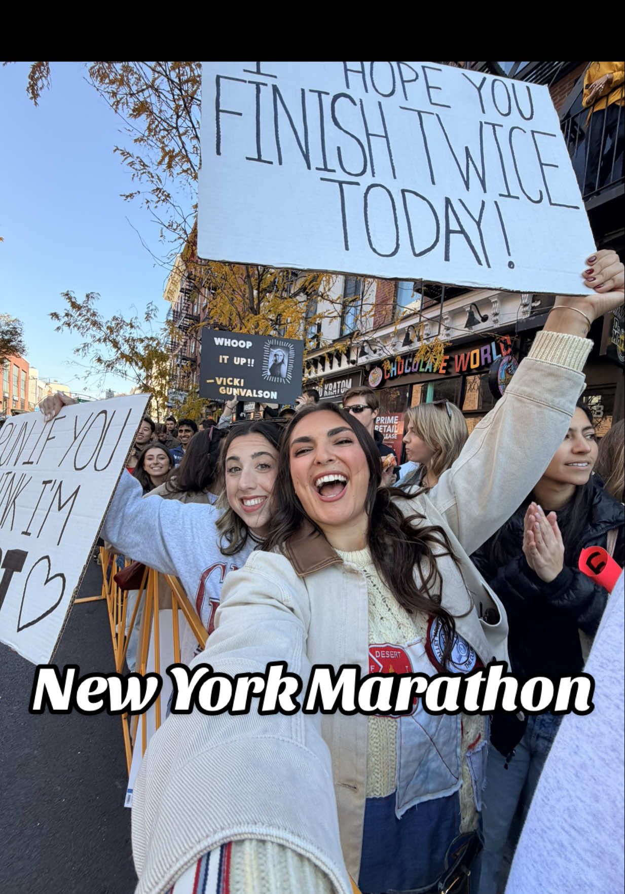 SO EXCITED TO CHEER ON THR MARATHONERS!!! You’re all incredible! #nycmarathon #marathon #nyc #marathonsigns 