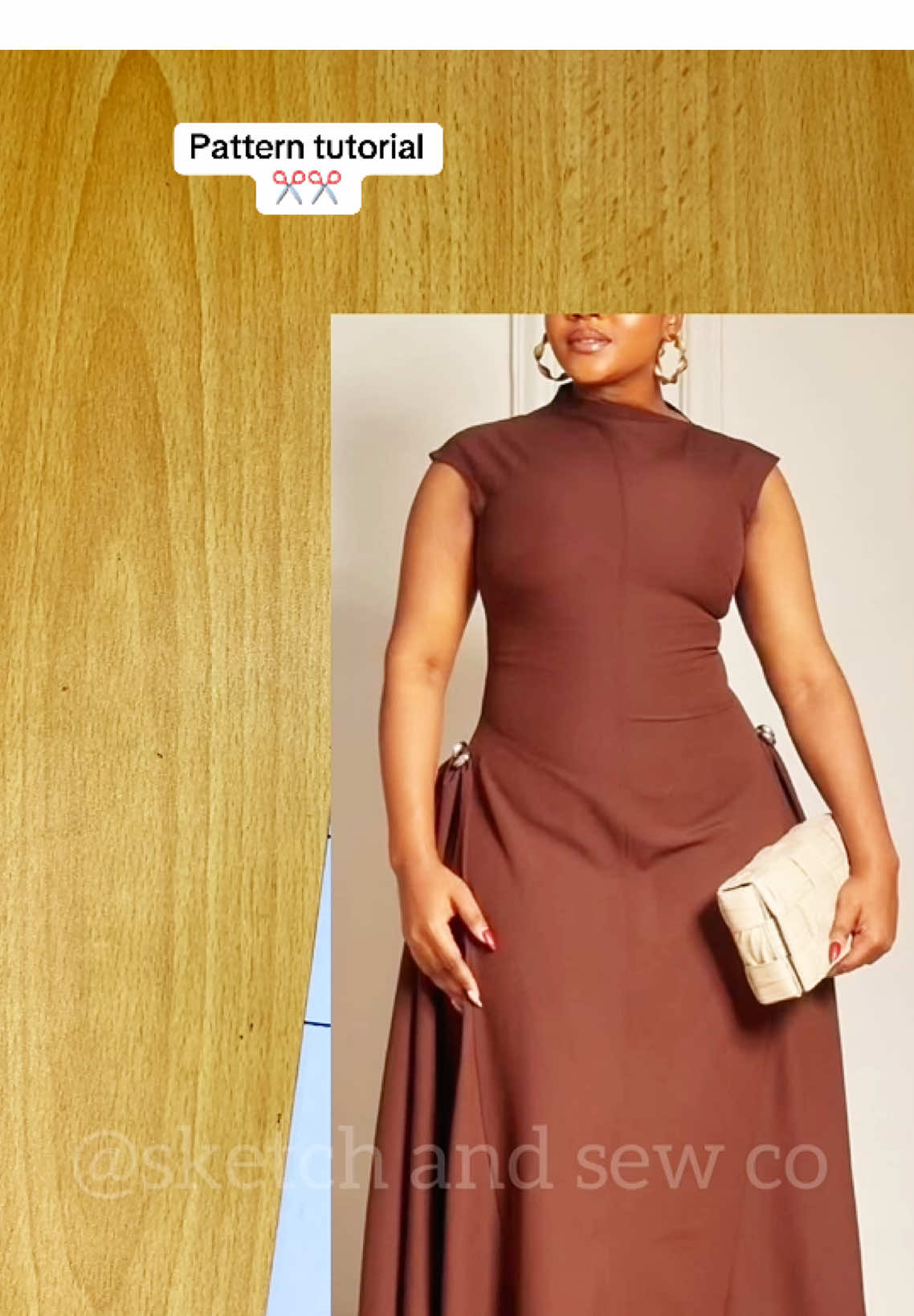 How would you rate this tutorial?? Would you say it was easy😁or difficult😢?? #fashiontutor #sketchandsewco #sewingtipsandtricks #easysewingtutorials #fashiondesign 