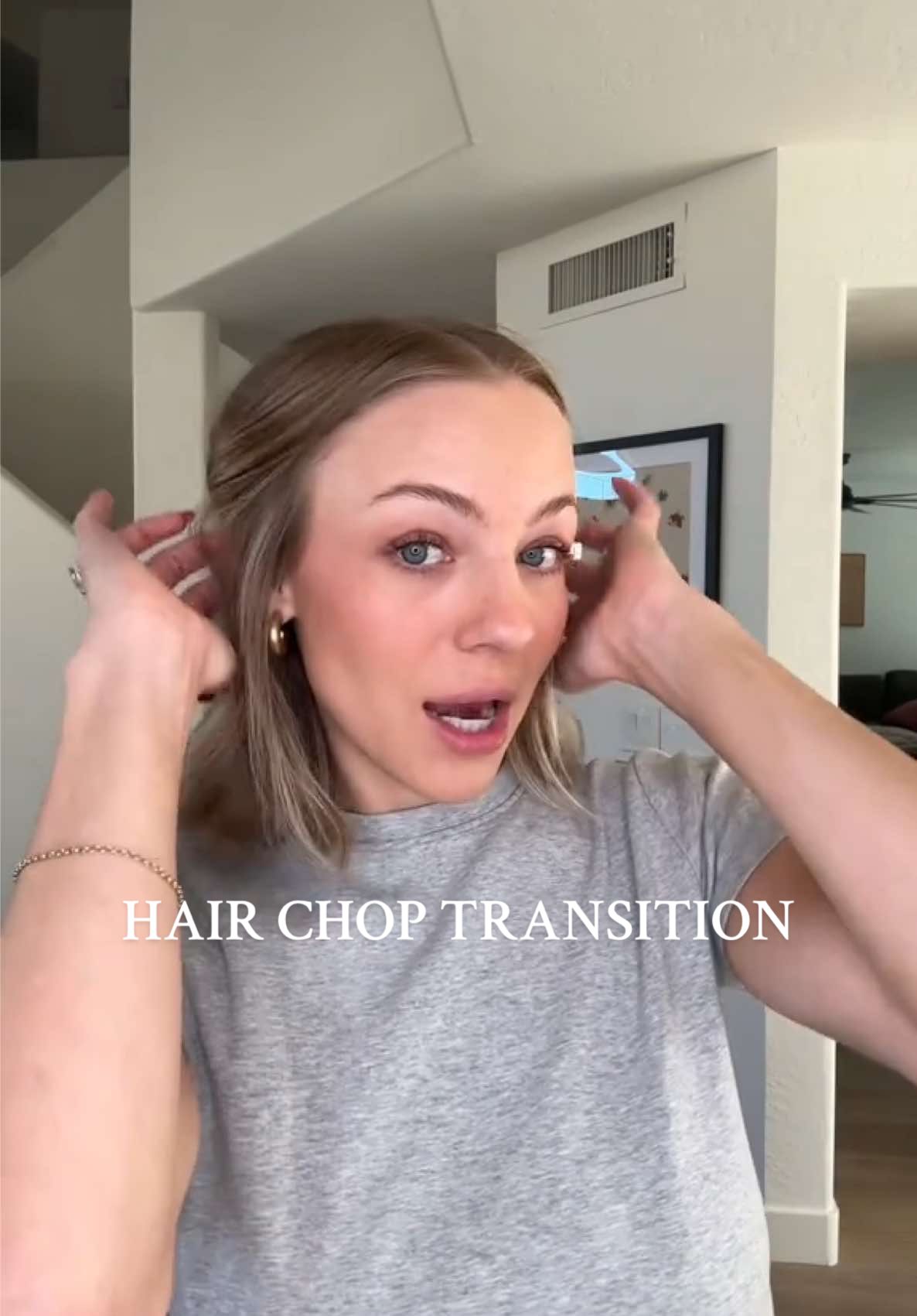 CHOP ✂️ #haircut #bob #haircuttransition #shorthair