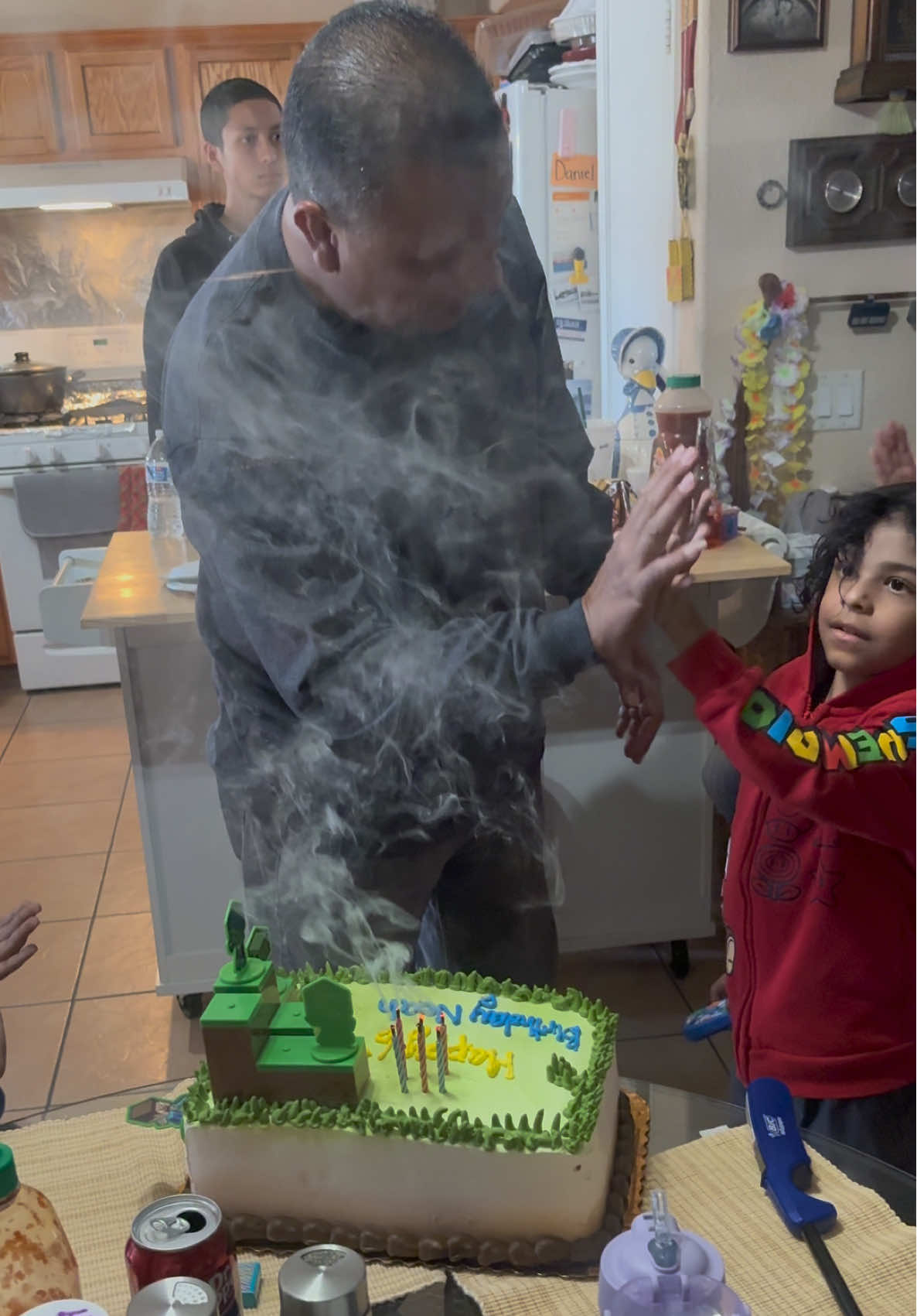 Happy 6th Birthday to my sweet Noah 🎉💙 This moment is such a big deal we used to not be able to sing Happy Birthday or light candles because it was too overwhelming for him. But look at him now 🥹💙 He’s growing, thriving, and showing us every day what progress, patience, and pure joy truly look like.@snoope1973 #foryourpage #autism #birthday #mybaby #autismawareness 