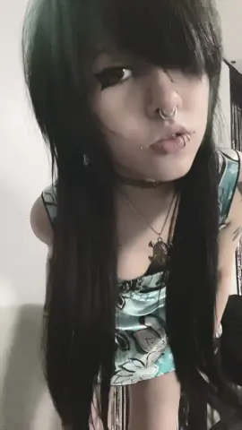 just refound this song  #piercing #emo #tattoos #stretchedseptum #fyp 