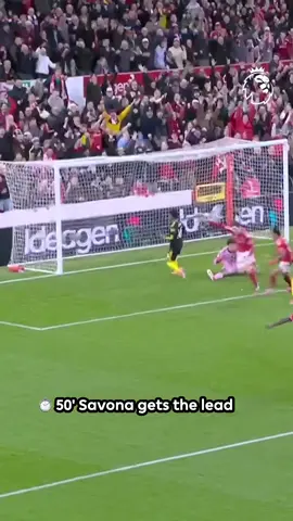 Two goals in quick succession for @Nottingham Forest ⚡️ #PremierLeague 