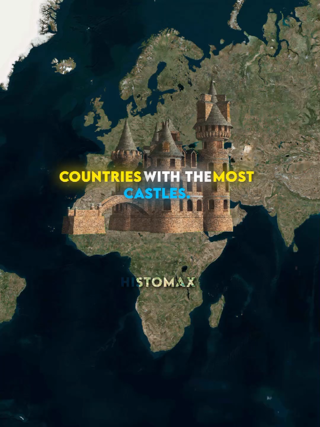 Countries with the most Castles 🏰 . . . . #countries #educational #geography #castles #tiktok 