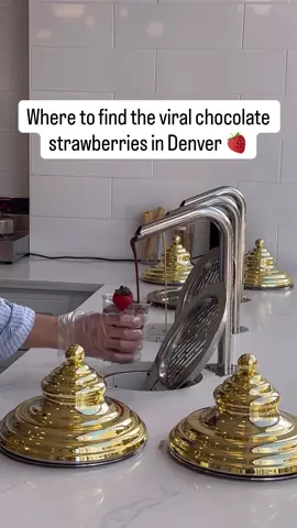 Chocolate covered strawberry cup in Denver 📍Heaven Creamery #denvercolorado #chocolatecoveredstrawberries #sweettreat 