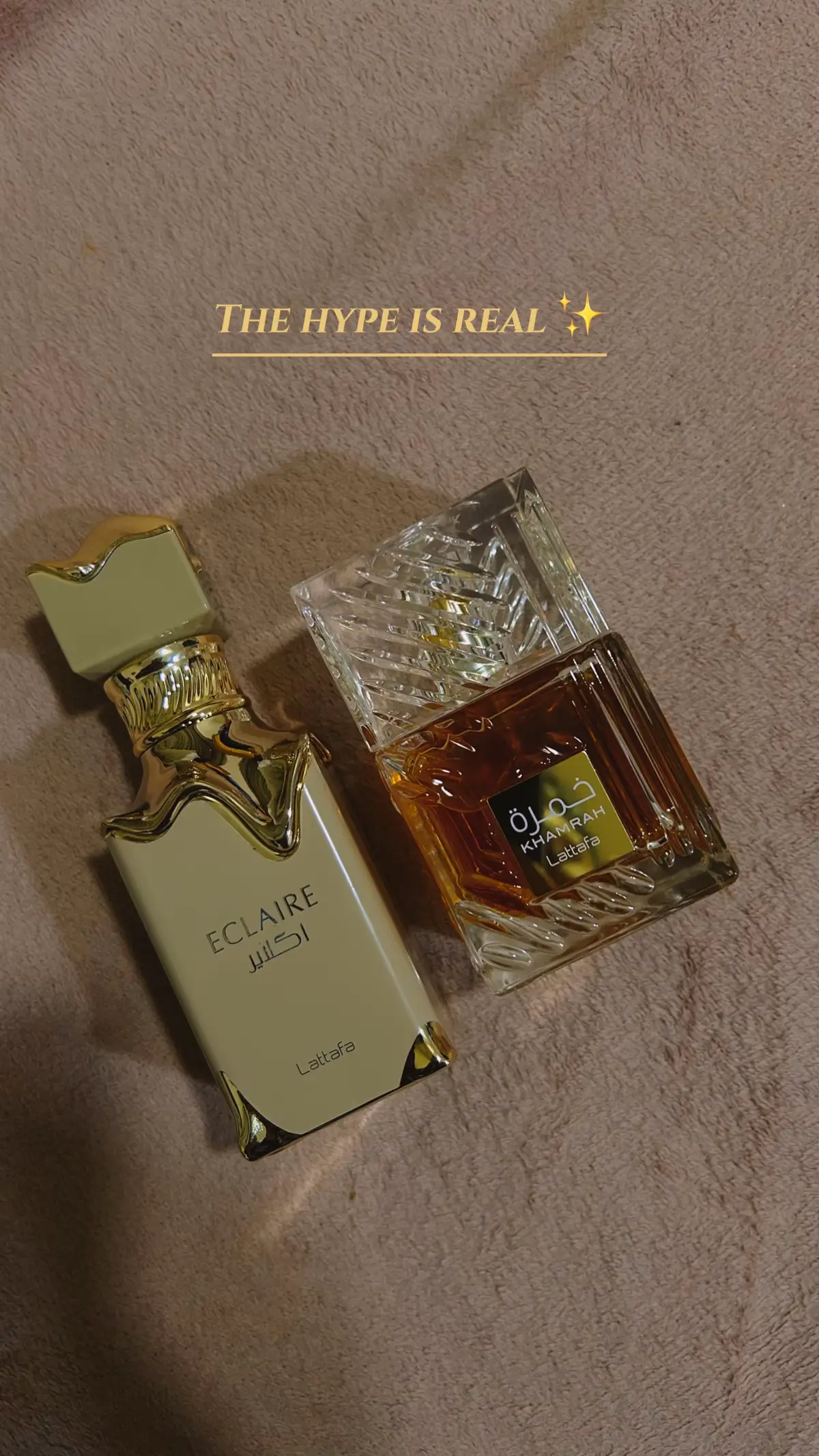 Like omg, i really like this smells.  Looks delicious 🍑 #lattafaperfume #eclairelattafa #kamrahlattafa 