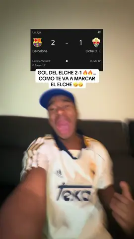 Gol del Elche 2-1 🤣🤣…SE VIENE REMONTADAA al Barça 🔥