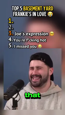 Frankie’s in love 😭 @The Basement Yard #basementyard #basementyardpod #basementyardpodcast #podcasting #funnytiktok 