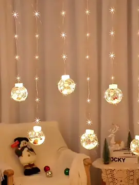 cascata de pisca pisca cortina de luz Led 100 unidades 3 metros.    #decoração.  #natal.   #luzes. 