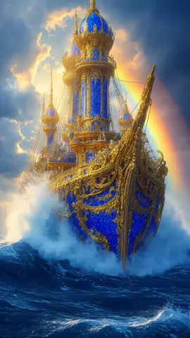 Sultan at sea #creatorinsearchsight #viralvideo #palace #ship #aiart 